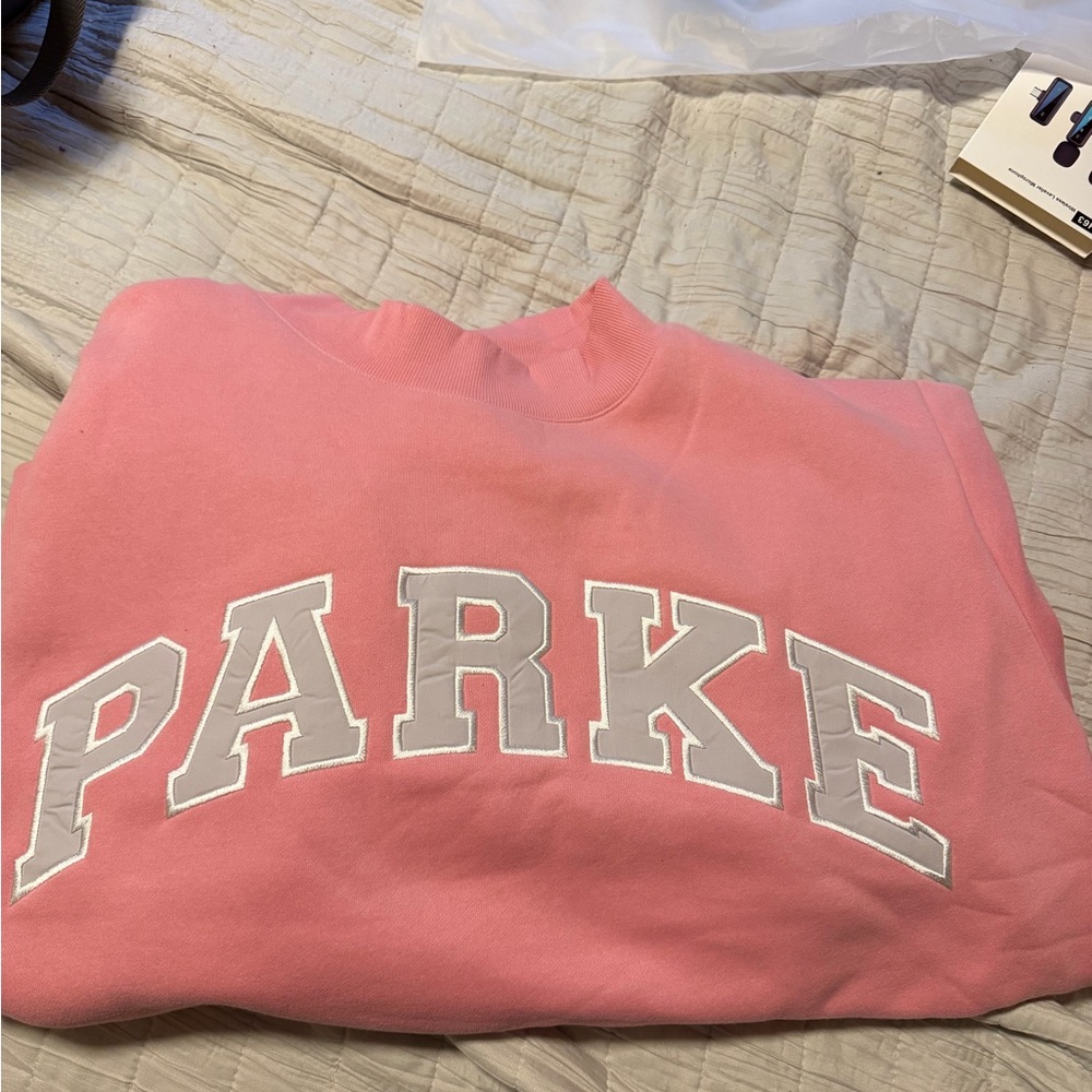 Parke Women's Pink Crew Neck Sweater